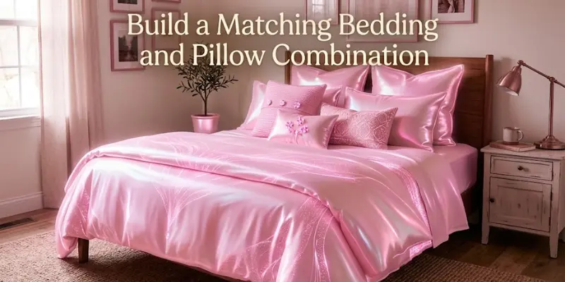 Hello Kitty bedding with matching pink pillows, soft blankets, and coordinated bedroom accessories.