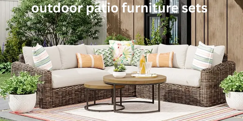 Outdoor patio furniture sets measurement