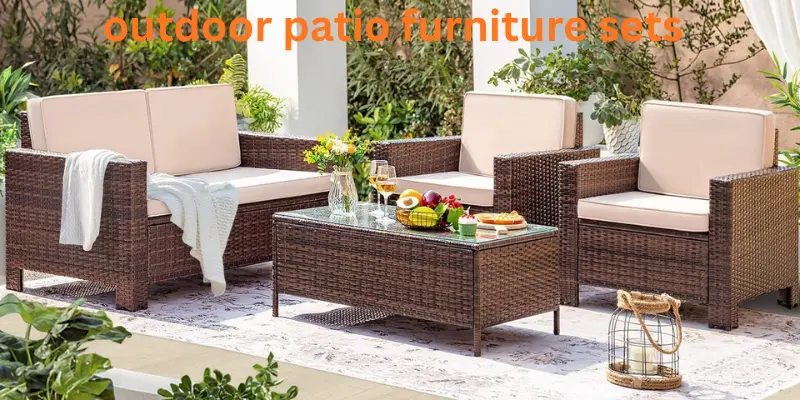 Outdoor patio furniture sets