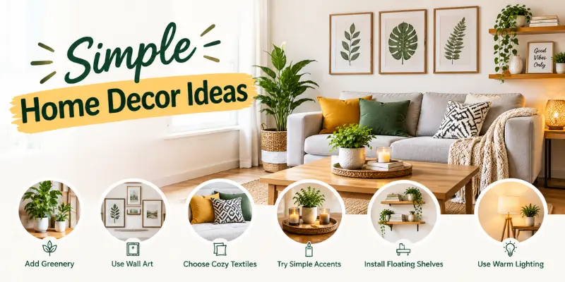 Simple home decor ideas for a clean and comfortable interior
