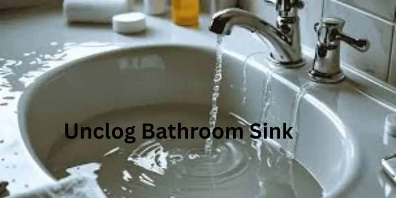Unclog bathroom sink easily